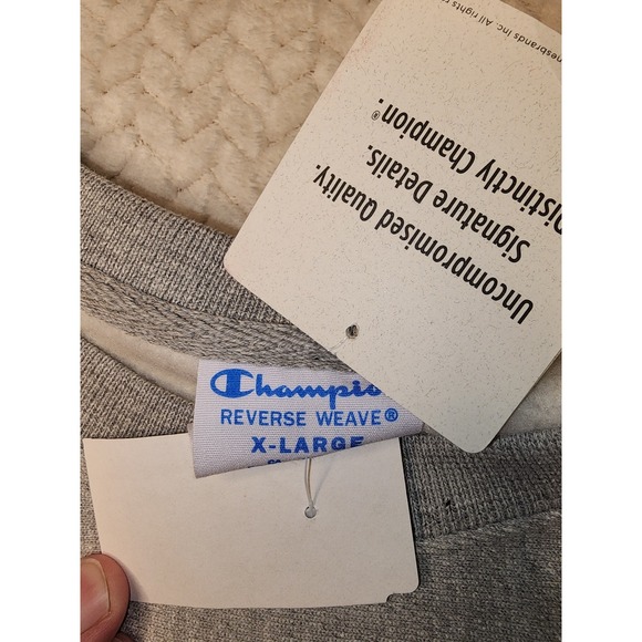 Champion Reverse Weave Women's Crewneck Sweatshirt Oxford Gray Extra Large XL - Picture 2 of 7